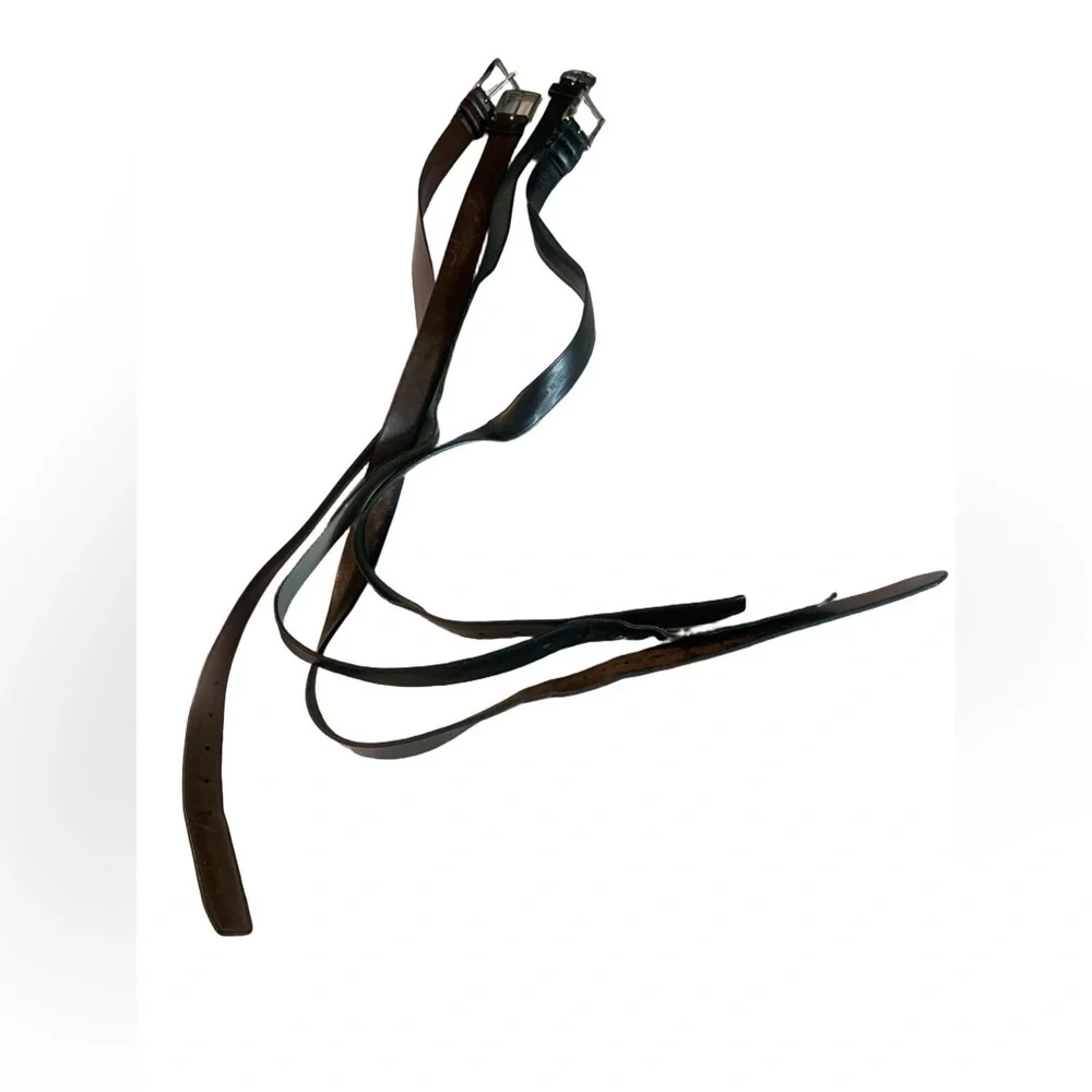 Men's Leather Belt Bundle - Black, Brown, Tan Sizes 30/32 & XL